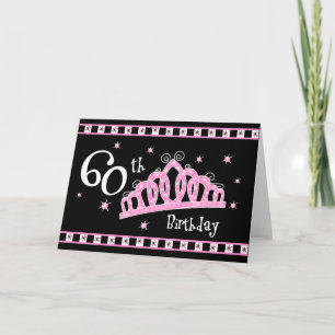 Tiara 60. Geburtstag Karte