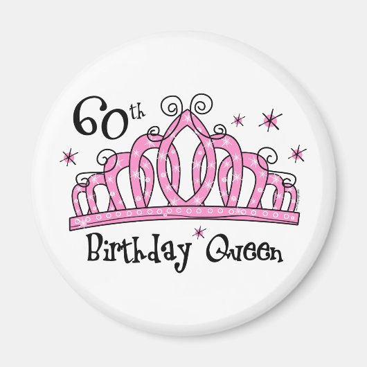 Tiara 60. Geburtstag Königin LT Magnet (Vorne)