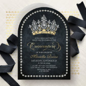 Tiara Crown Diamond Quinceanera Invitation Einladung