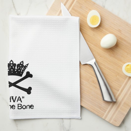 "Tiara ‚DIVA to the Bone‘ Geschirrtuch (Viertel Falte)