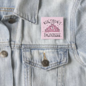 Tiara-Geburtstags-Prinzessin 1. Geburtstag Button (Beispiel)