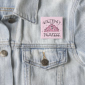 Tiara-Geburtstags-Prinzessin 3. Geburtstag Button (Beispiel)