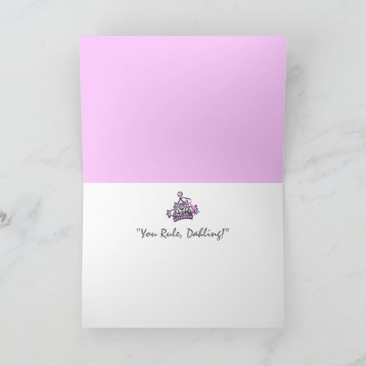 Tiara Herzlichen Glückwunsch Graduate Karten! Kart Karte (Innenseite)