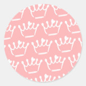 Tiara Illustrations Runder Aufkleber (Vorderseite)