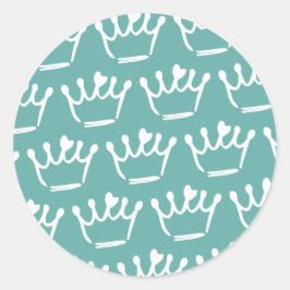 Tiara Illustrations Runder Aufkleber