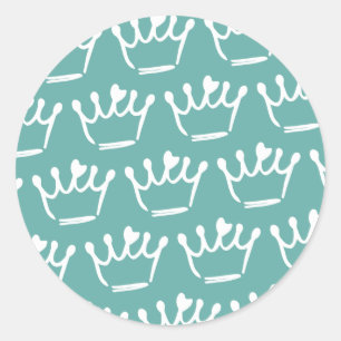 Tiara Illustrations Runder Aufkleber
