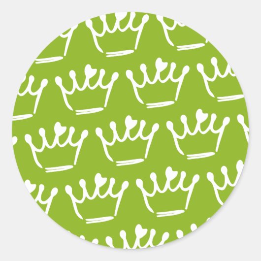 Tiara Illustrations Runder Aufkleber (Vorderseite)