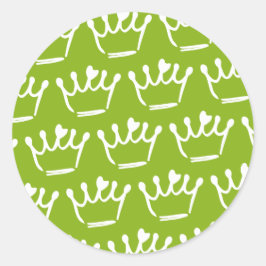 Tiara Illustrations Runder Aufkleber