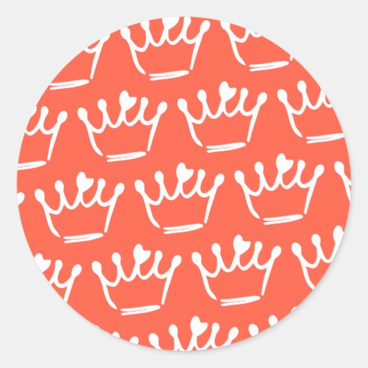 Tiara Illustrations Runder Aufkleber (Vorderseite)