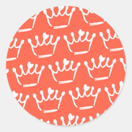 Tiara Illustrations Runder Aufkleber