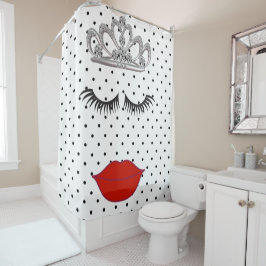 Tiara Party trägt meine Tiara im Duschvorhang