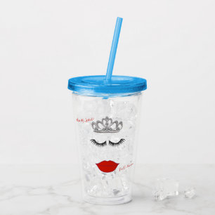 Tiara Party Wo ist mein Lipstick-Dusche Party Acryltrinkbecher
