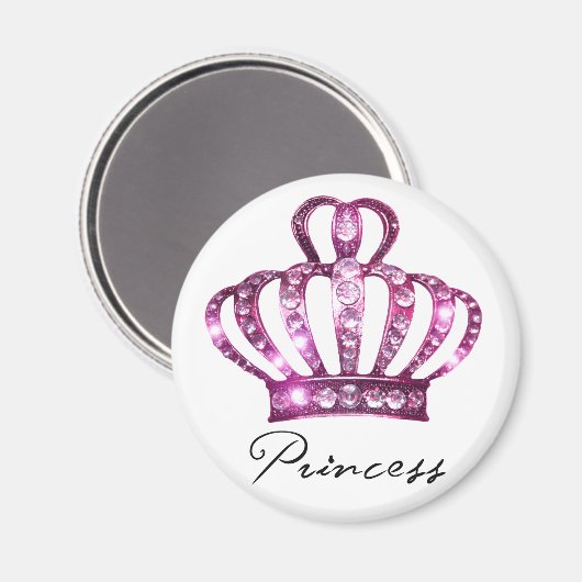 Tiara Princess-Magnet Magnet (Vorderseite/Rückseite)
