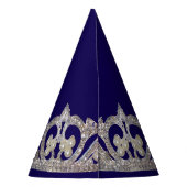 Tiara Print New Year Party Hat Partyhütchen (Rückseite)