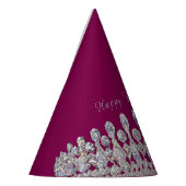Tiara Print New Year Party Hat Partyhütchen (Links)