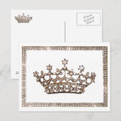Tiara und Edelsteine Postkarten (Vorne/Hinten)