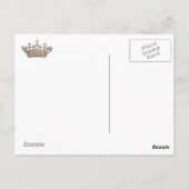Tiara und Edelsteine Postkarten (Rückseite)