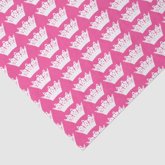Tiaras und Kronen / Dunkelrosa Seidenpapier (Ausschnitt)