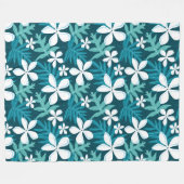 TIARE (AQUAMARIN) FLEECEDECKE (Vorderseite (Horizontal))