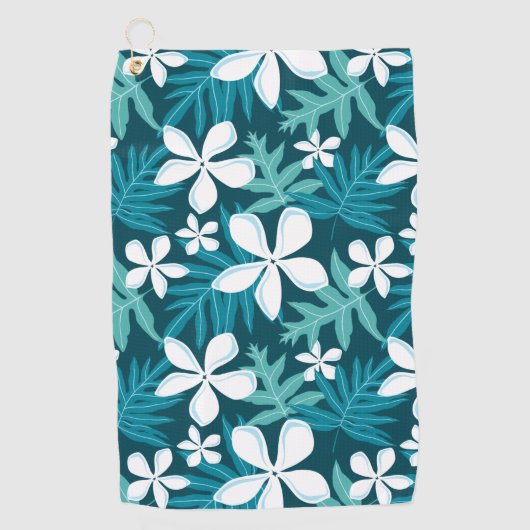 TIARE (AQUAMARIN) GOLFHANDTUCH (Vorderseite)