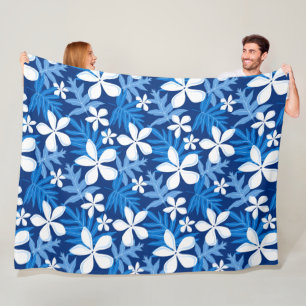 TIARE (BLAU) Fleece Blanket