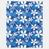 TIARE (BLAU) Fleece Blanket (Vorderseite)