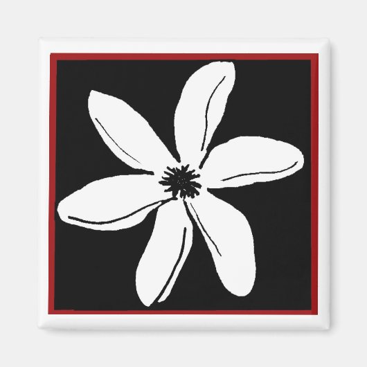 Tiare-Blume-Magnet Magnet (Vorne)