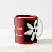 Tiare Blumen-Tasse Zweifarbige Tasse (VorderseiteRechts)