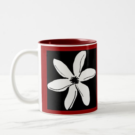 Tiare Blumen-Tasse Zweifarbige Tasse (Links)