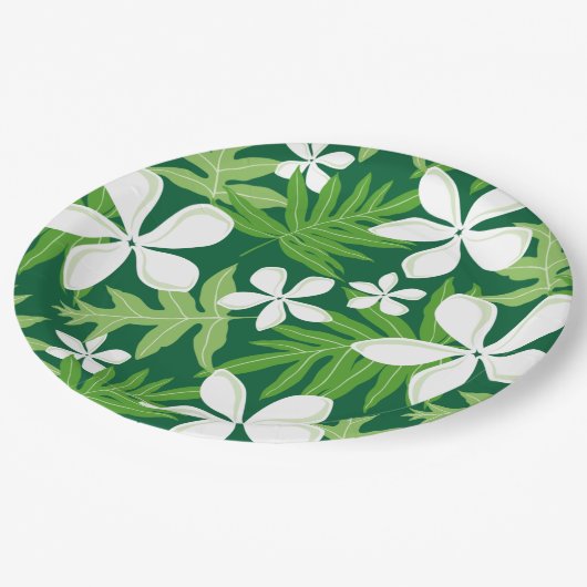 TIARE (GRÜNE) PAPPTELLER (Schrägansicht)