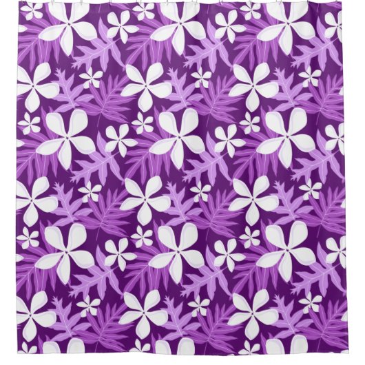 TIARE (LILA) DUSCHVORHANG (Vorderseite)