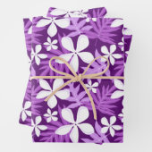 TIARE (LILA) GESCHENKPAPIER SET (Beispiel)