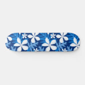 TIARE-MUSTER IN BLAU SKATEBOARD (Horizontal)