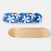 TIARE-MUSTER IN BLAU SKATEBOARD (Horizontal)
