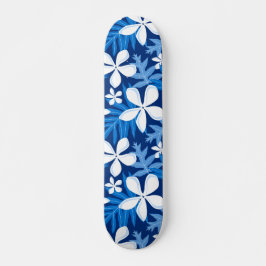 TIARE-MUSTER IN BLAU SKATEBOARD