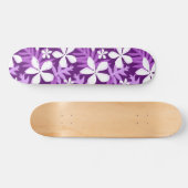 TIARE-MUSTER IN LILA SKATEBOARD (Horizontal)