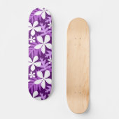 TIARE-MUSTER IN LILA SKATEBOARD (Vorderseite)
