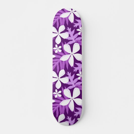 TIARE-MUSTER IN LILA SKATEBOARD (Vorne)
