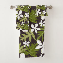 TIARE (OLIVE) BAD TOWEL SET