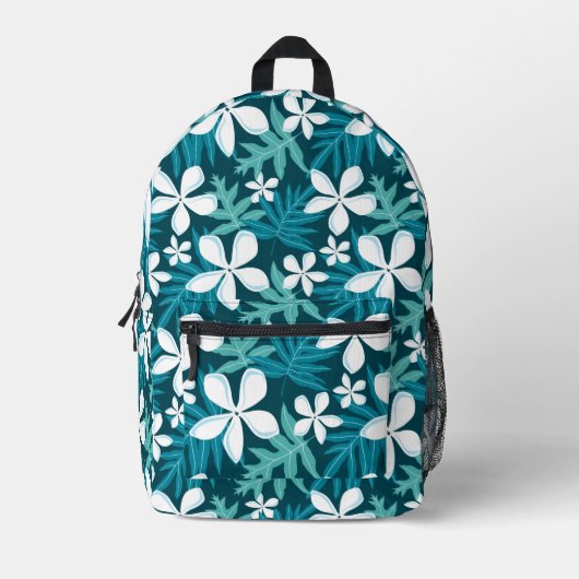 TIARE PATTER IN AQUAMARIN BEDRUCKTER RUCKSACK (Vorderseite)