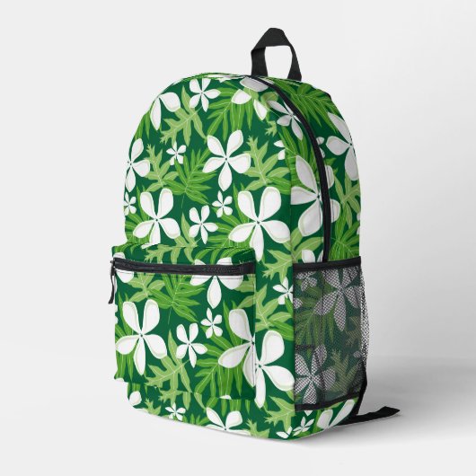 TIARE PATTER IN GRÜNE BEDRUCKTER RUCKSACK (Rückseitige Ecke Rechts)
