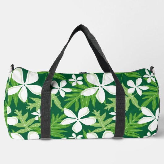 TIARE PATTER IN GRÜNE DUFFLE BAG (Vorderseite)