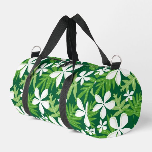 TIARE PATTER IN GRÜNE DUFFLE BAG (Linke Seite)