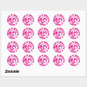 TIARE (PINK) CLASSIC ROUND STICKER (Blatt)
