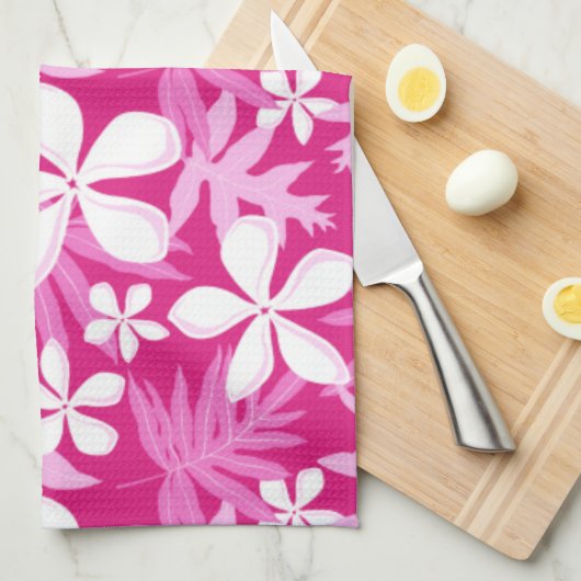 TIARE (PINK) GESCHIRRTUCH (Viertel Falte)