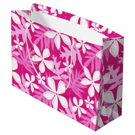 TIARE (PINK) GROßE GESCHENKTÜTE (Rückseite Schrägansicht)