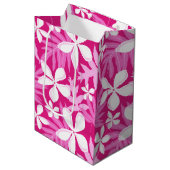 TIARE (PINK) MITTLERE GESCHENKTÜTE (Vorderseite Schrägansicht)