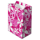 TIARE (PINK) MITTLERE GESCHENKTÜTE (Rückseite Schrägansicht)