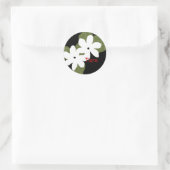 Tiare Tahitian-Blume-Aufkleber Runder Aufkleber (Tasche)