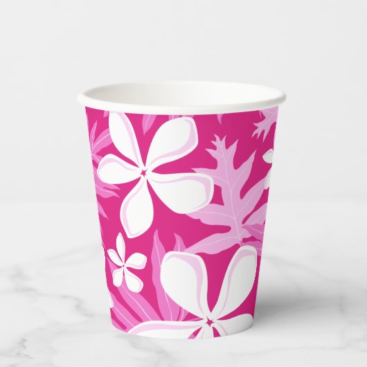 TIARE (WARNPINK) PAPPBECHER (Vorderseite)